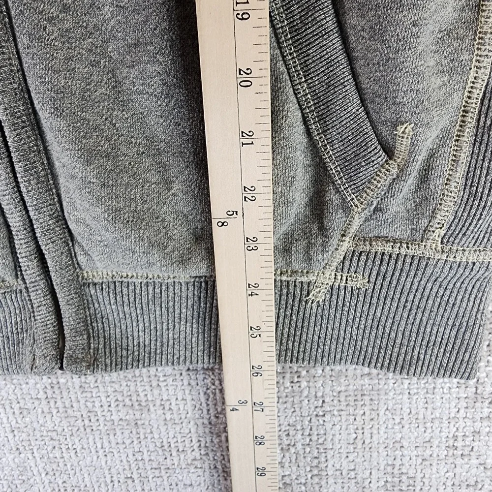 American Eagle Outfitters Hoodie Mens M Gray Full Zip Fleece Vintage‎ 1977
